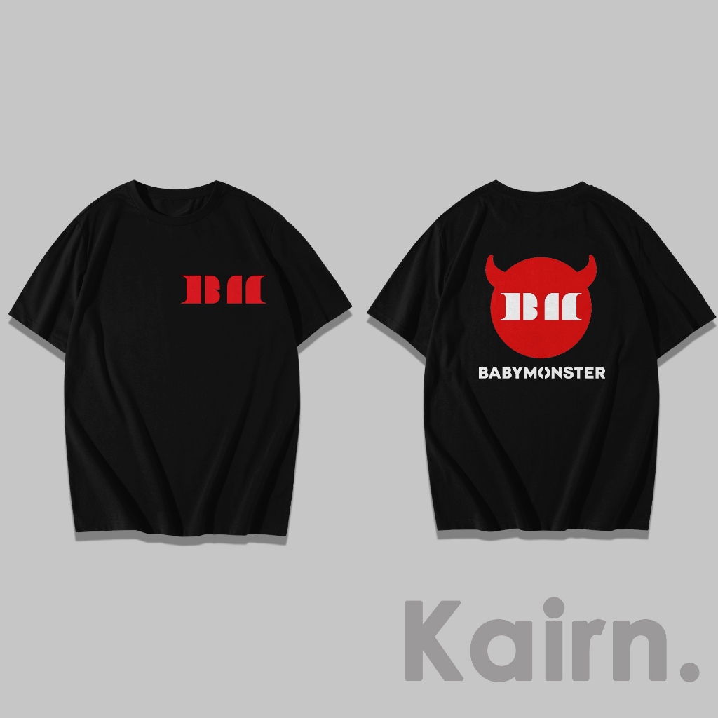 KAIRN - Kaos Logo Babymonster BM / Kaos Babymonster / Kaos Kpop / Fansmerch