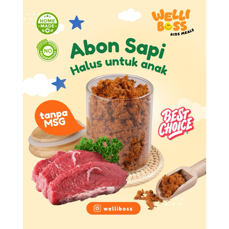 

Abon Sapi Anak WELLIBOSS Abon Halus Beef Floss Snack Anak