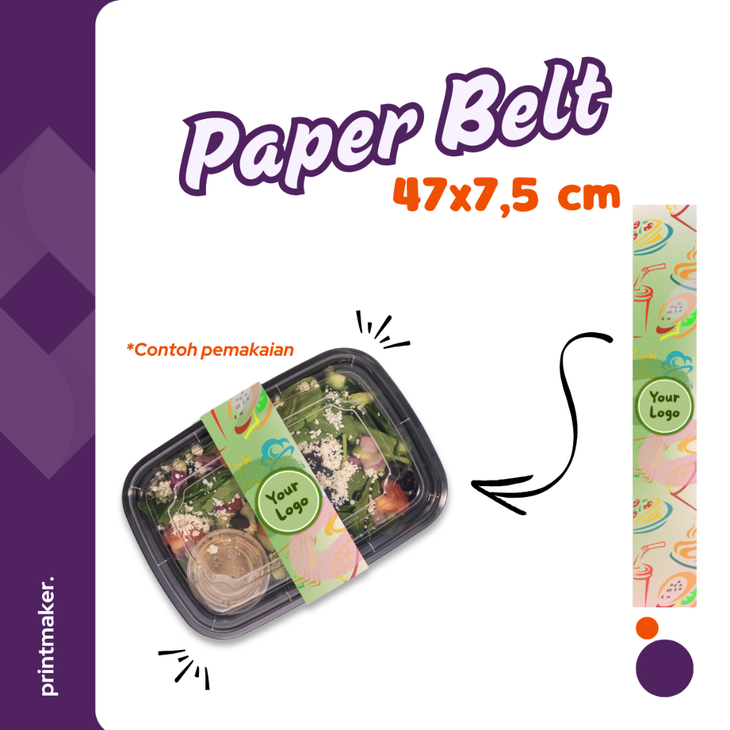 

Paper Belt / Sleeve | Sabuk Kertas | Uk 47x7,5 cm | Bisa Custom