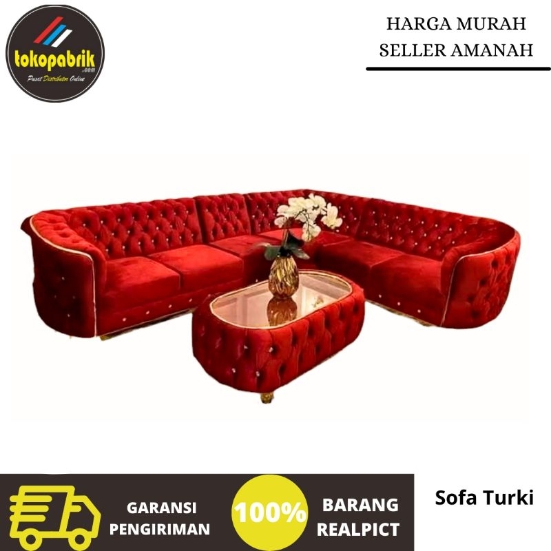 Sofa turki mewah sofa turkey sofa luxury sofa 321 sofa turki 221 sofa seribu kancing sofa termurah C