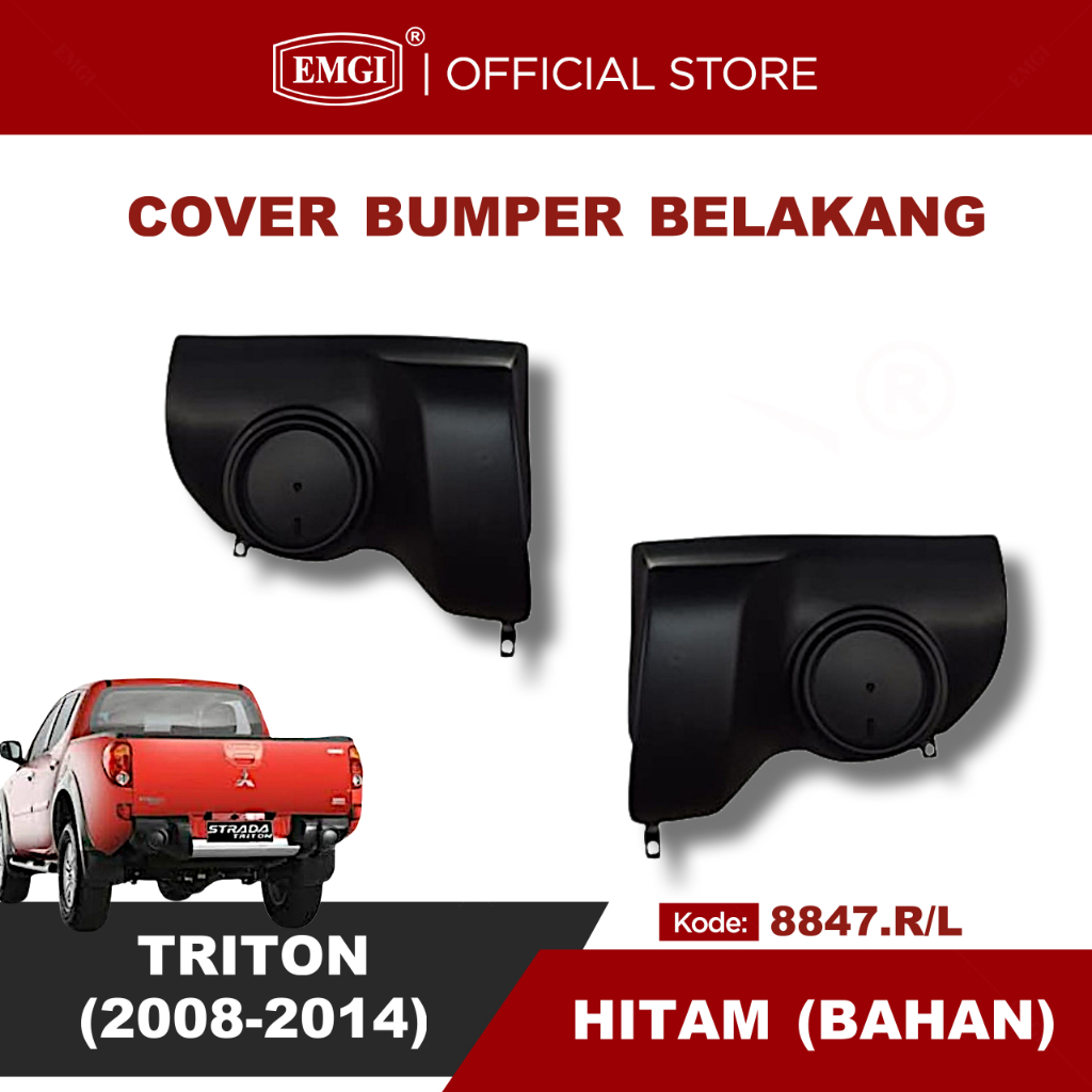 EMGI - Cover Bumper Bemper Belakang Triton 2008 2009 2010 2011 2012 20013 2014