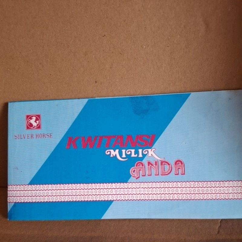 

kuitansi milik anda merk silver horse 20.5x10.5cm isi 40 lembar