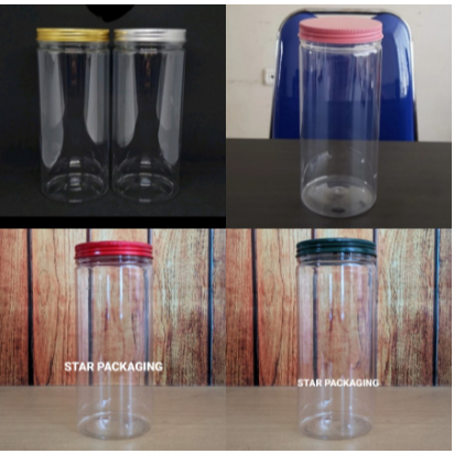 Toples Plastik 1000ml / Toples 1L / Toples 1300ml Toples Pet Jar 1L