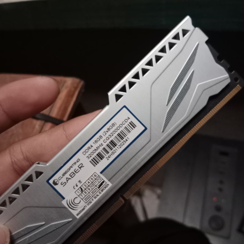 RAM SABER CUBE GAMING 16GB 8X2 3200MHZ DDR4