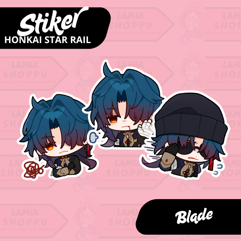 

Sticker Honkai Star Rail | Stiker Blade HSR Vinyl Anti Air | Merch Waifu Anime Game Honkai Star Rail | Hiasan Laptop Motor Buku