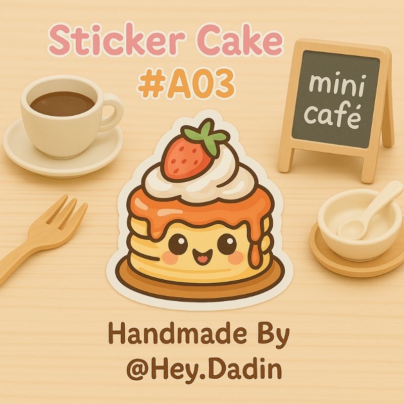 

Sticker Pancake Imut Gemoy Handmade Kode A03 Dekorasi Lucu untuk HP Laptop Jurnal