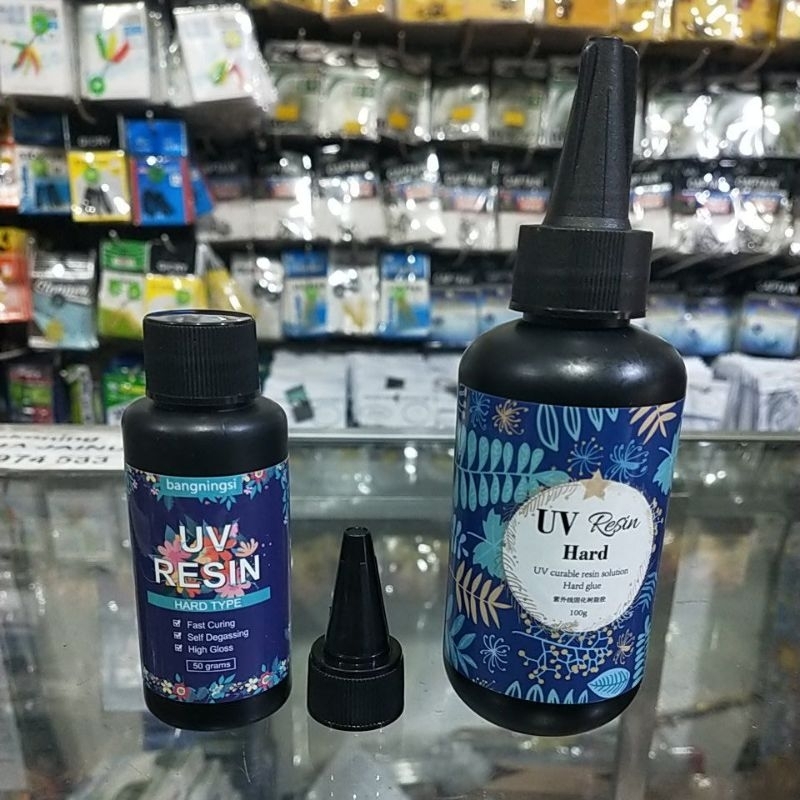 

LEM RESIN BENING TYPE HARD UV / ULTRAVIOLET 50 gram dan 100 gram