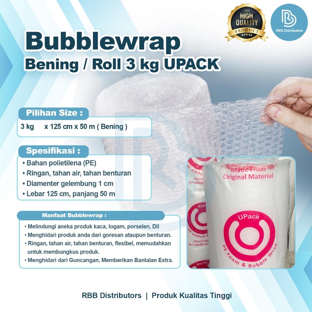

IK6 Bubble Wrap Bening / Plastik Bubble / Bubble Packing / Bubble Wrap Packing / Plastik Buble