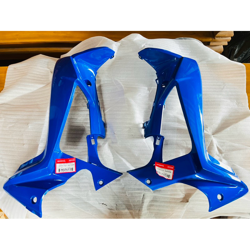 64400-KVL-N01SBM 64450-KVL-N01SBM COVER LEGSIELD SAYAP LUAR KIRI KANAN KVL SUPRA X 125 BATMAN BIRU O
