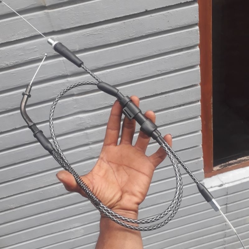 KABEL KARBON CABANG GAS SPONTAN RX KING UNTUK GAS SPONTAN ACERBIS ACCOSSATO KTM TINGGAL PASANG