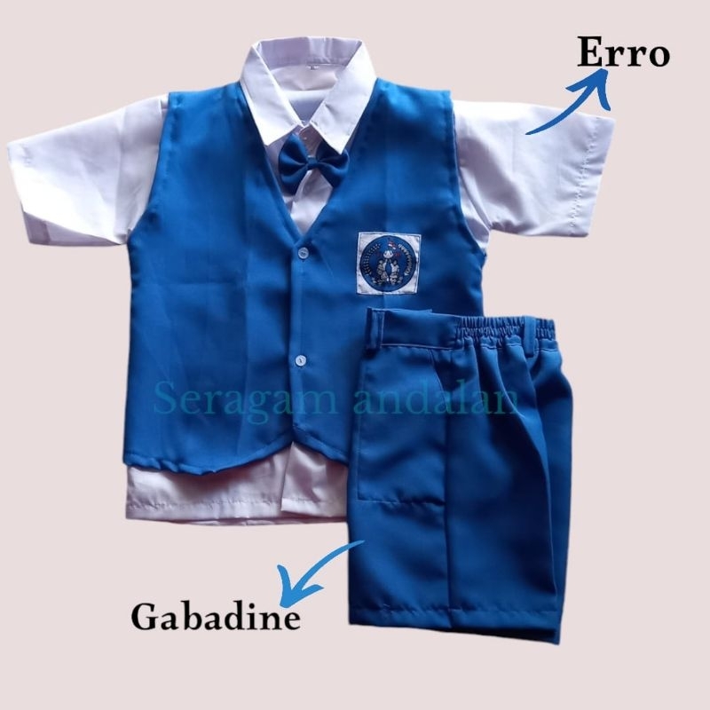 Seragam TK Biru Putih