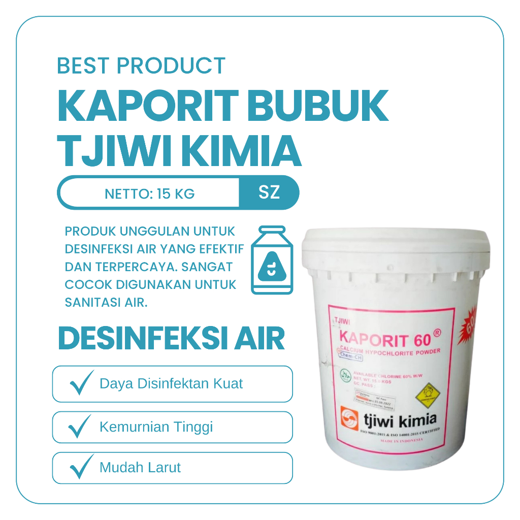 Kaporit bubuk Tjiwi Kimia 15 Kg
