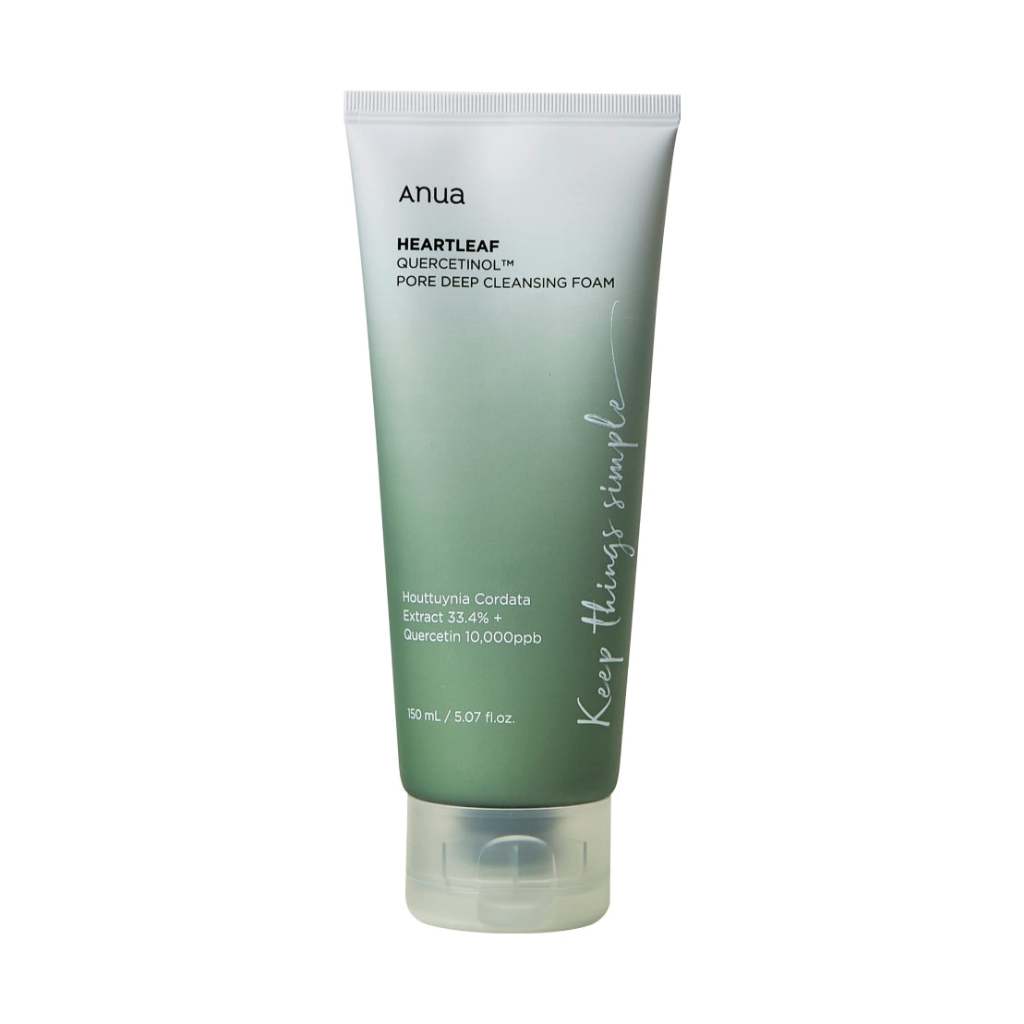 ANUA Heartleaf Quercetinol Pore Deep Cleansing Foam 150ml PEMBERSIH WAJAH KOREA ANUA CLEANSING FOAM