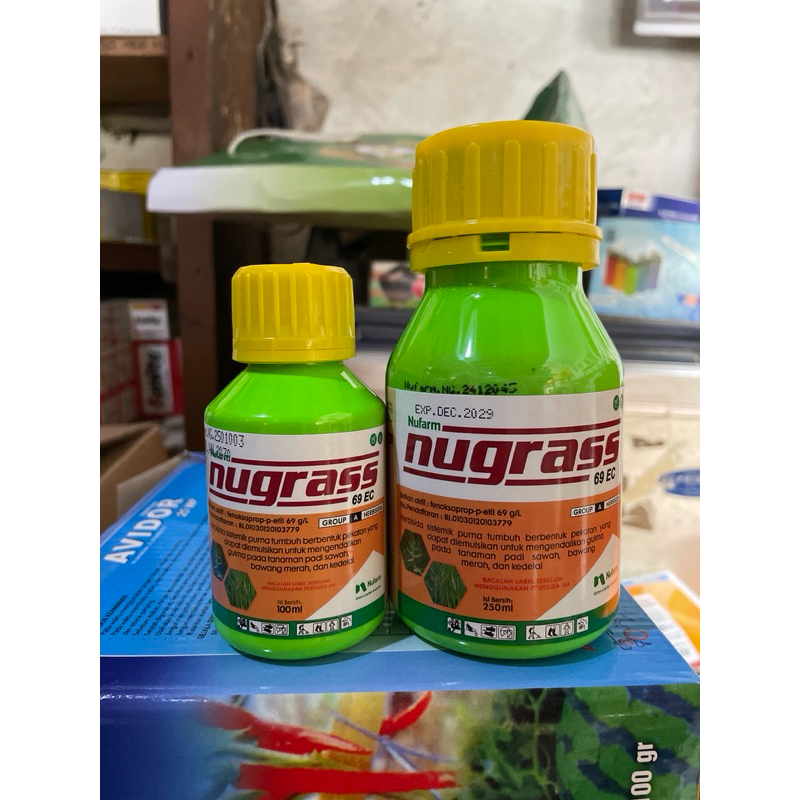 nugrass obat rumput herbisida sistemik purna tumbuh obat rumput padi nugrass nufarm