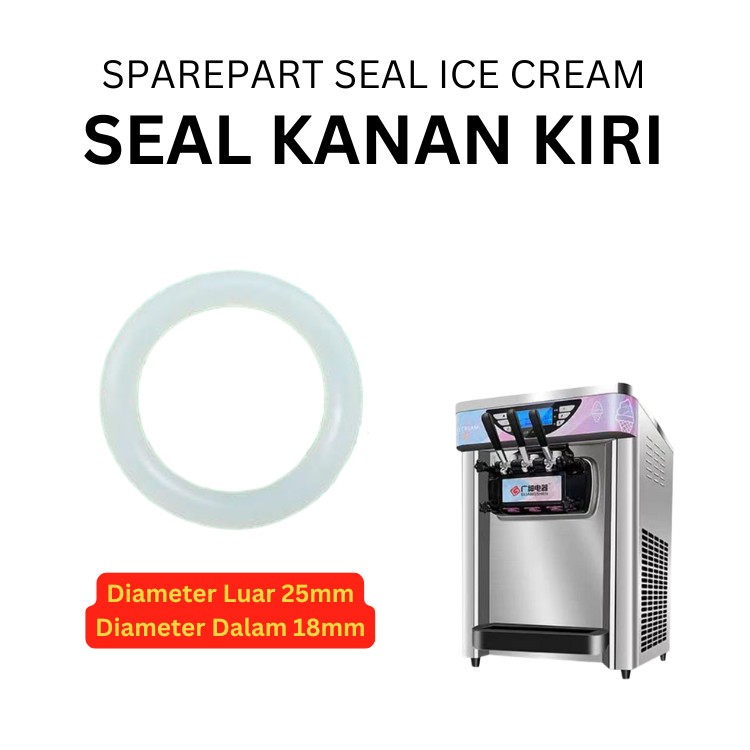 Sparepart Karet Seal kanan kiri mesin es krim ice cream bisa untuk tomori