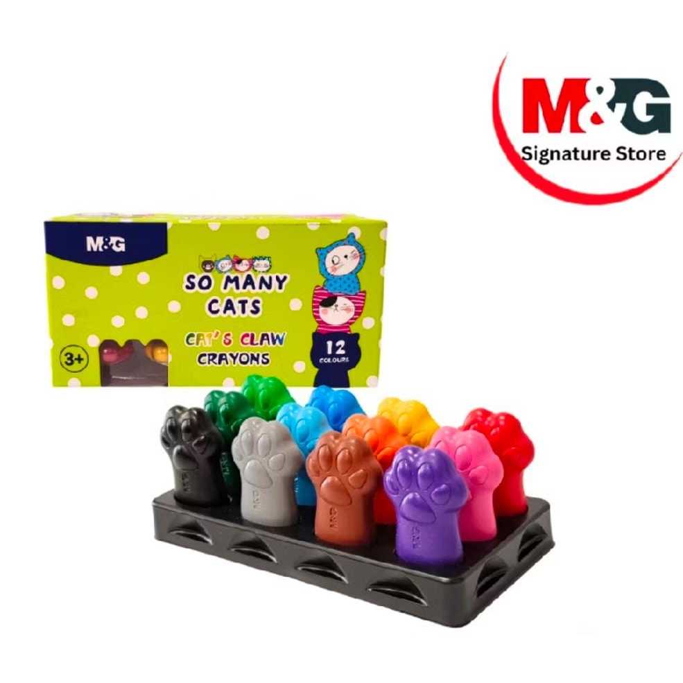 

M&G SO MANY CATS CLAW CRAYON 12 COLOURS
