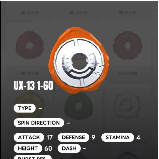Beyblade X - UX 13 Ratchet 1-60 Orange