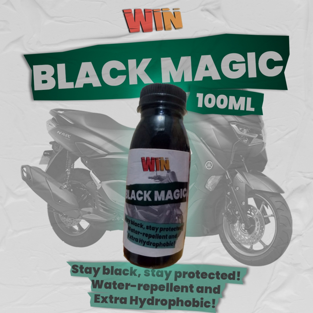 Black Magic WIN 100ml Penghitam dan Pengkilap Body Kendaraan Motor Mobil