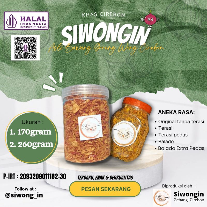 

Bawang Goreng Asli Wong Cirebon | 260g 170g
