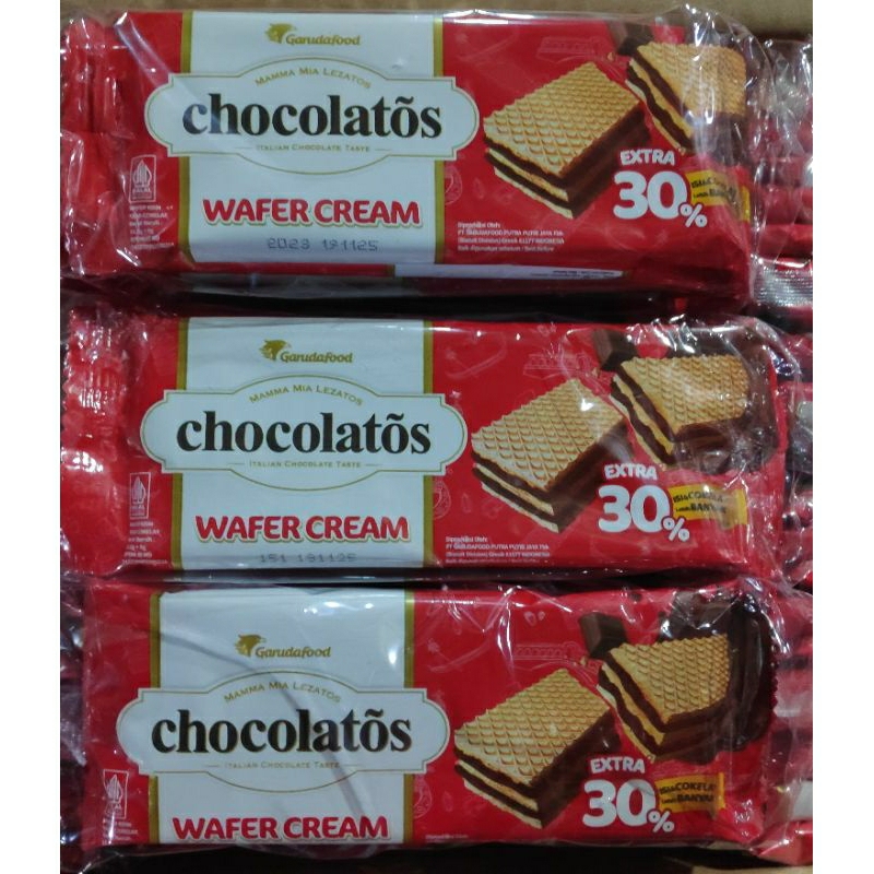 

Chocolatos Wafer Cream ( isi 10 pcs @16.5 gr )