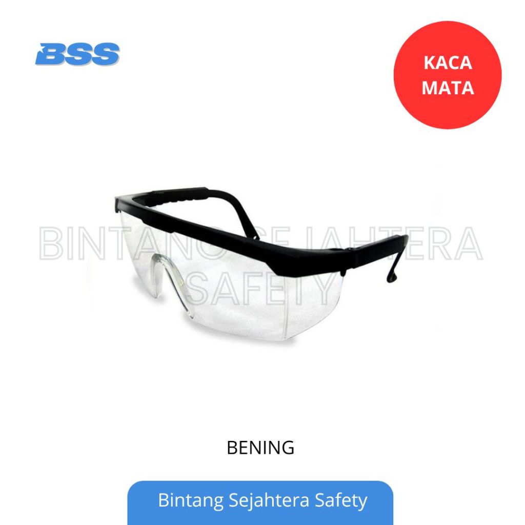 Kacamata Safety Bening / Kacamata Safety Kerja / Safety Glasses