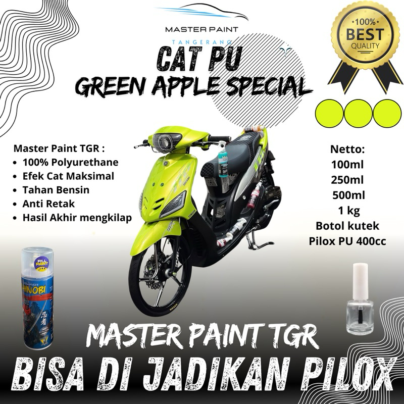 (BISA DI JADIKAN PILOX) CAT GREEN APPLE SPECIAL | CAT PU LIME GREEN SPESIAL | CAT HIJAU STABILO XIRA