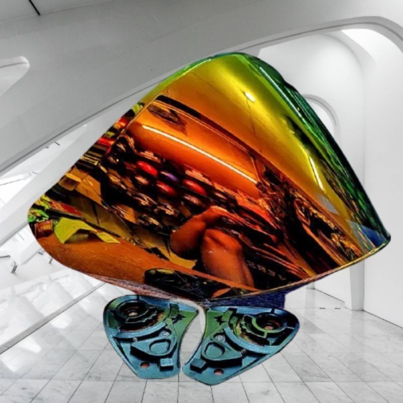 Kaca Helm Visor Helm KYT Djmaru DJ MARU GALAXY SLIDE INK Centro G2 Centro Pelangi Dan Iridium Silver