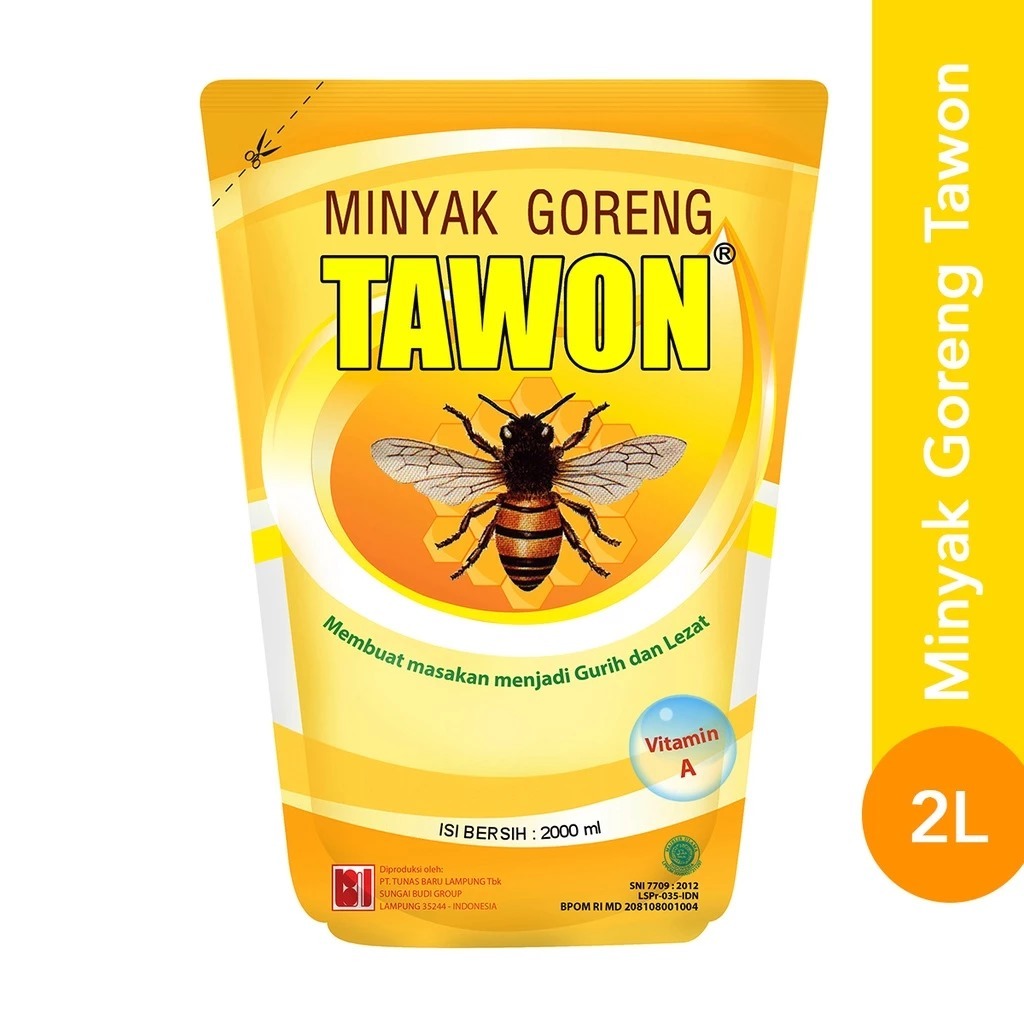 

Tawon Minyak Goreng Pouch Kemasan 2 Liter