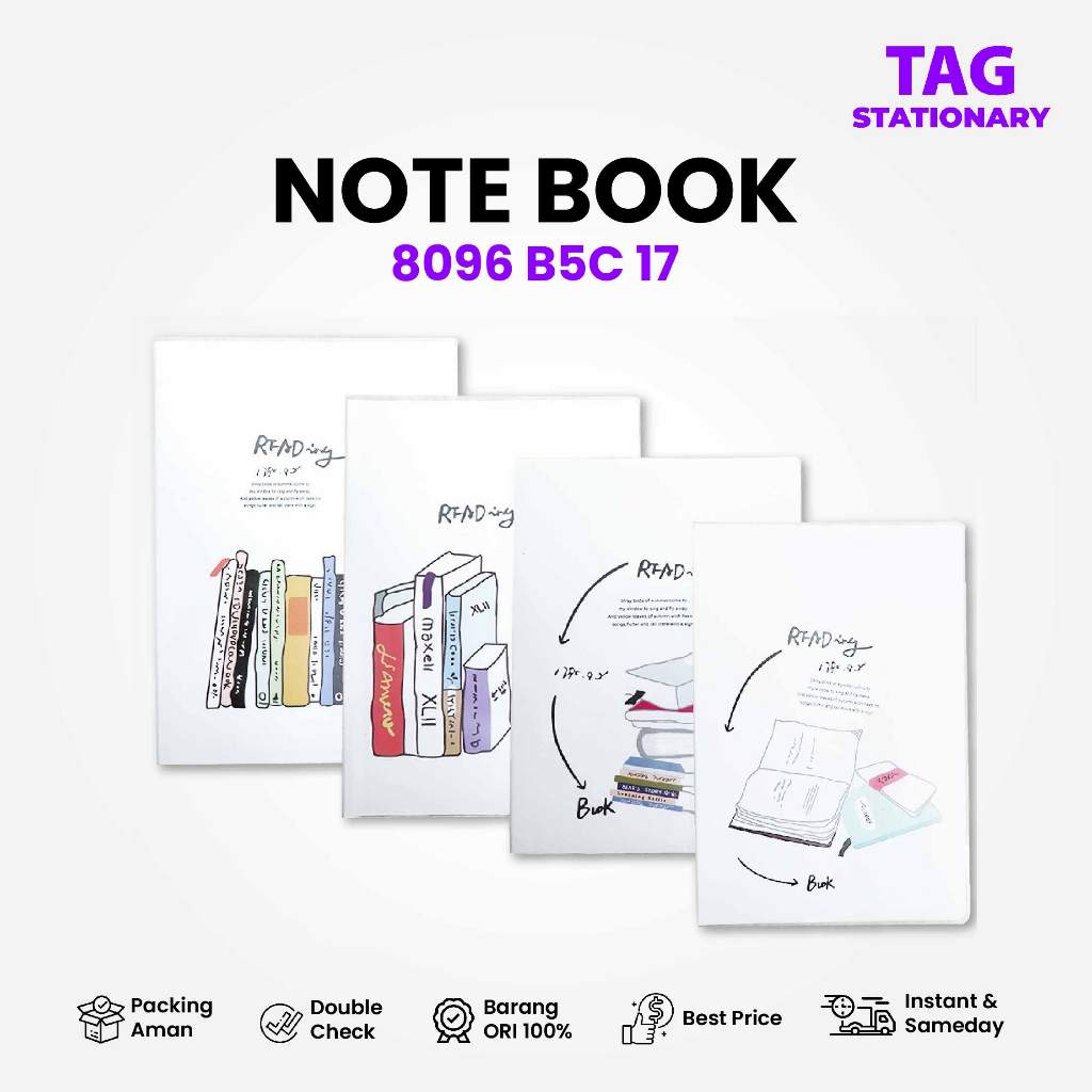 

GREEBEL Buku Tulis / Note Book 8096 B5C 17 / Buku Tulis Lucu Timur Agung Grosir