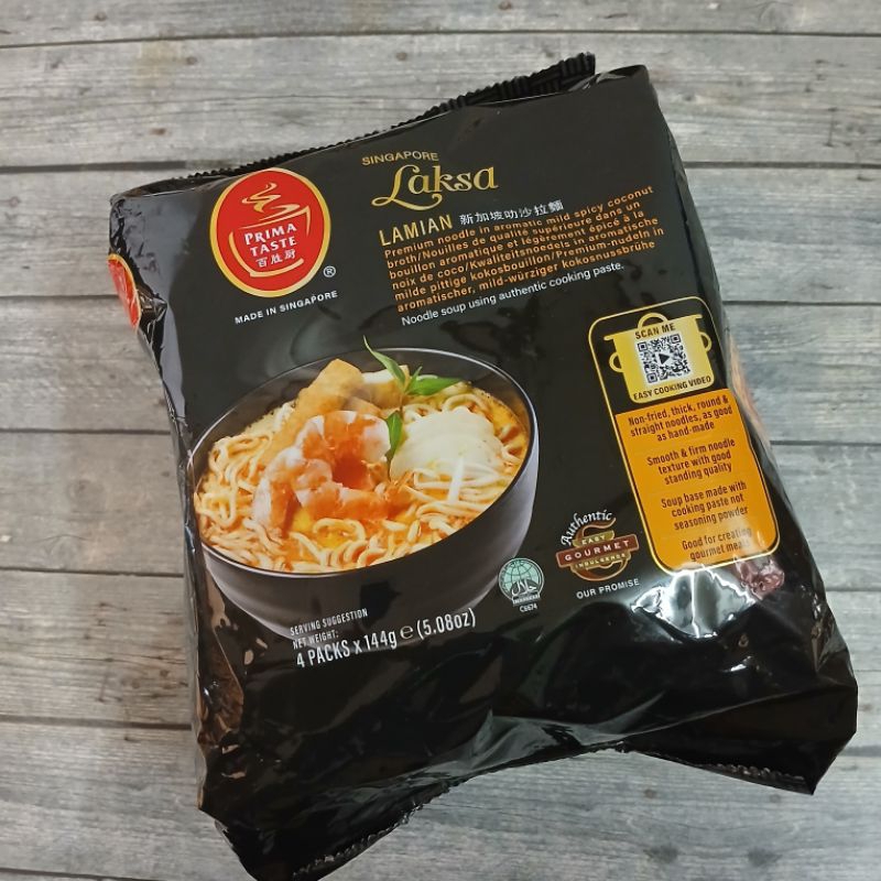

Prima Taste Laksa La Mian Singapore Premium Instant Noodles