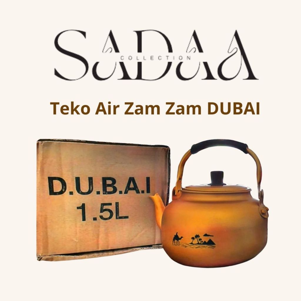 Teko Air Zam Zam Ceret DUBAI Teko Teh Kopi Oleh Oleh Haji dan Umroh