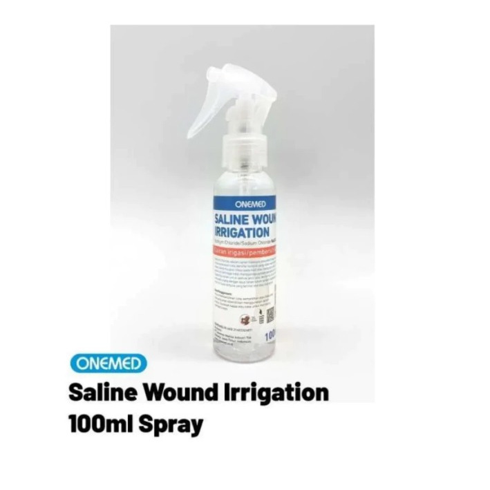 SALINE WOUND IRRIGATION SPRAY 100 ML ( Nacl 0.9%) / CAIRAN PEMBERSIH LUKA ONEMED
