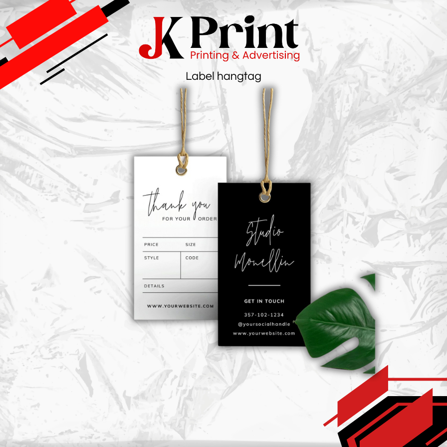 

JELAJAH KARYA - Label hangtag, hangtag baju, kertas gantungan, hangtag tebal