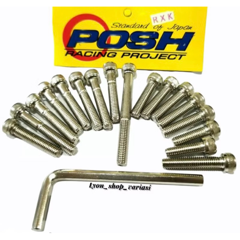 Baut Blok L Bak Kopling RX King Baut Mesin Kanan Kiri Magnet Kopling Rx King Set