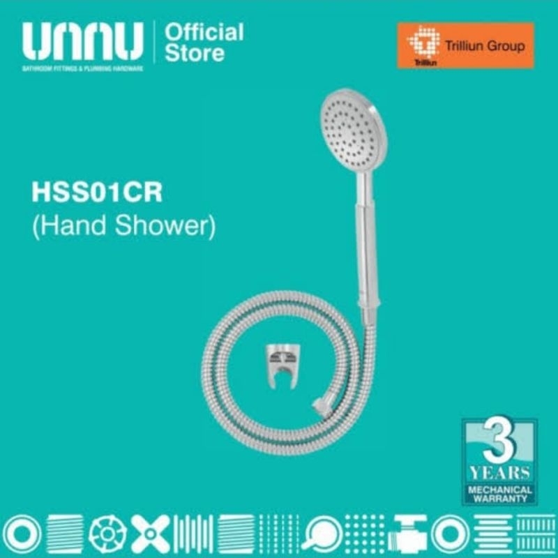 Hand Shower UNNU HSS01 CR chrome shower mandi UNNU chrome HSS01