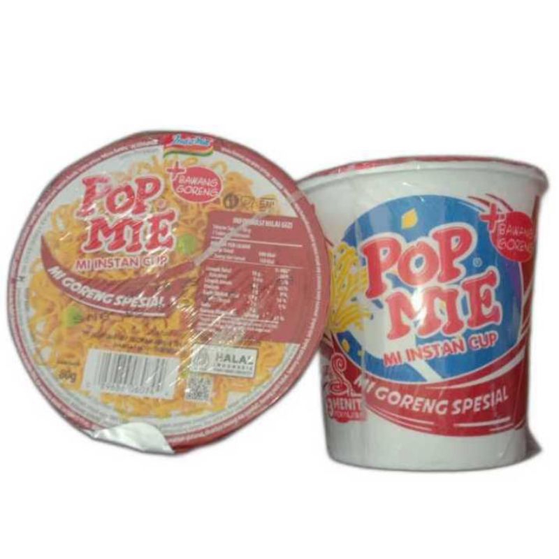 

Pop Mie Goreng Mie Goreng Spesial 80gr, Pop Mie Mi Goreng Indomie 80gr