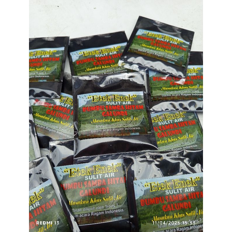 

Bumbu Samba Ayam Hitam Galundi masakan Khas Sulit Air