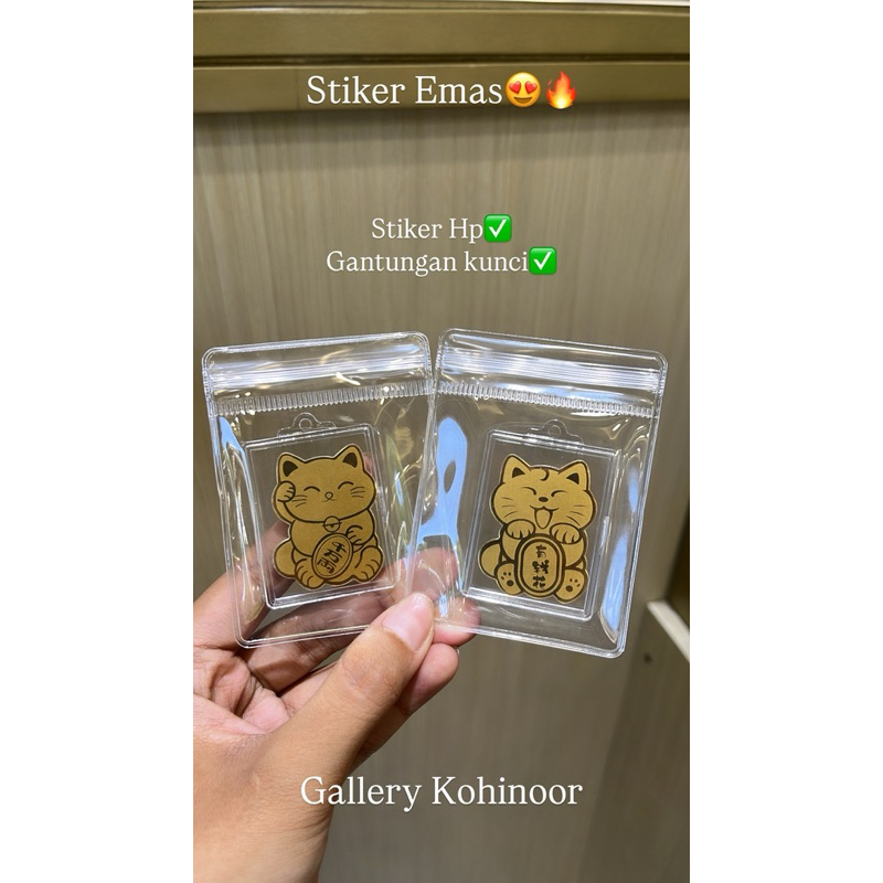 STIKER EMAS GALLERY KOHINOOR 24k