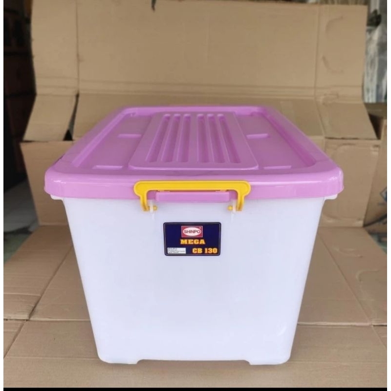 SHINPO: Box Plastik Seaa Besar Shinpo MEGA CB 130/Box Container Penyimpanan Shinpo CB 130 MEGA