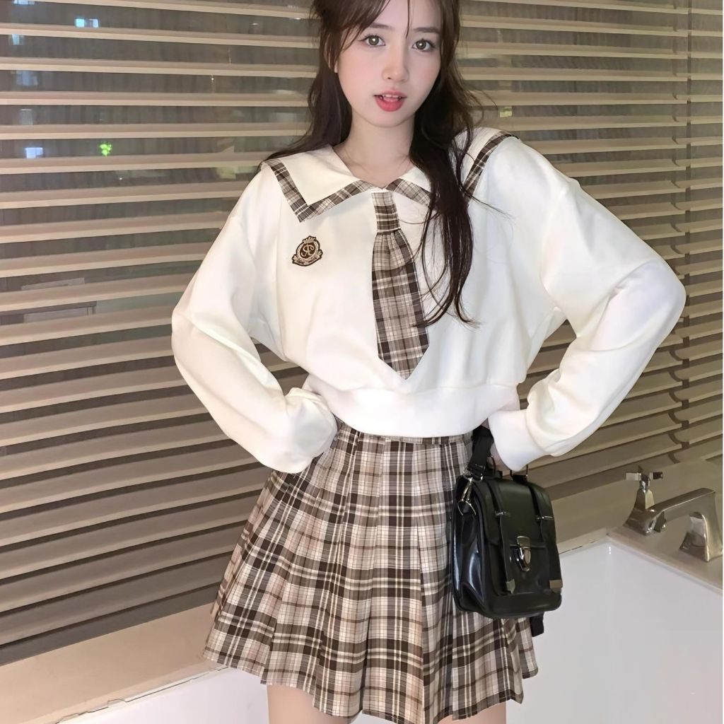 Setelan RokCelana Import Set Wanita Setelan Rajut Crop Import Wanita Baju OneSet Rajut Terbaru Set