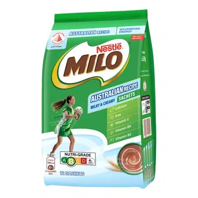 

Milo Australian Recipe Sachet with Milk