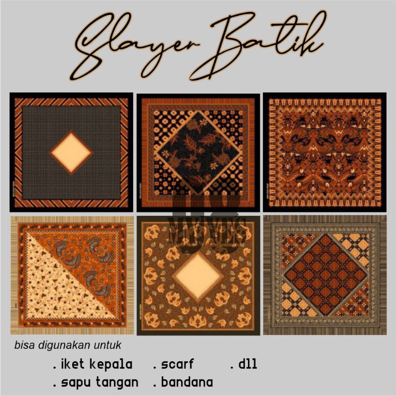 Slayer batik masker kain bandana