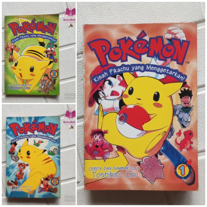 Pokémon Kisah Pikachu yang Menggetarkan! by Toshihiro Ono - Komik Bekas Preloved