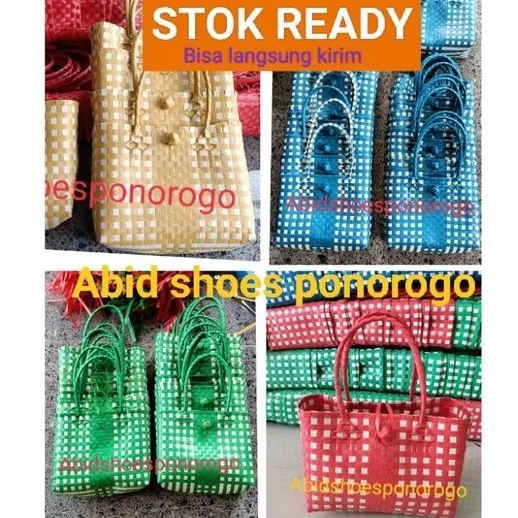 Tas anyaman plastik murah grosir 10x24 tas souvenir hajatan dan kelahiran bayi
