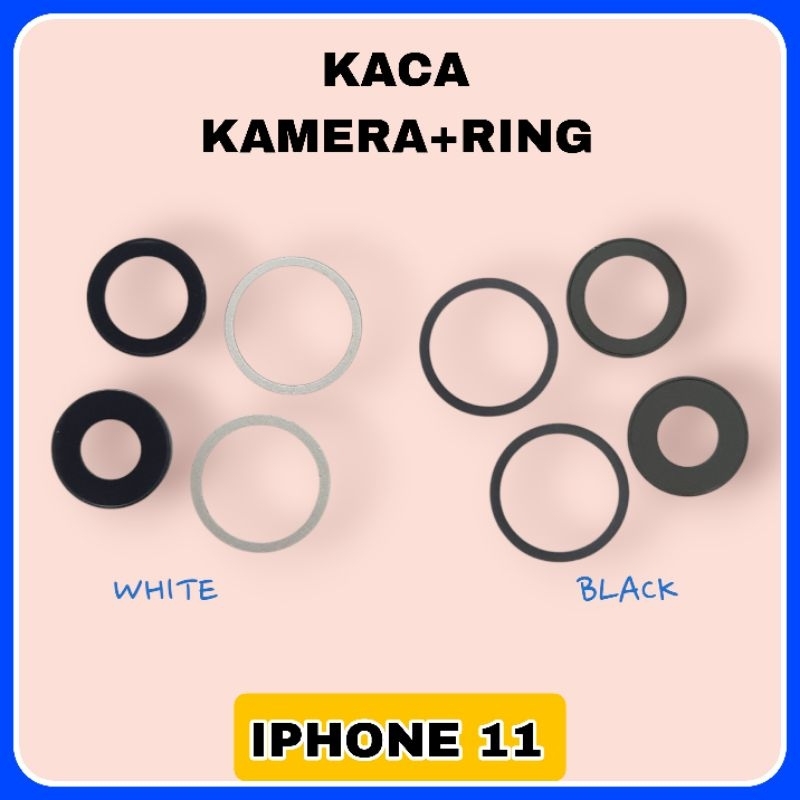 kaca lensa kamera + ring iphone 11