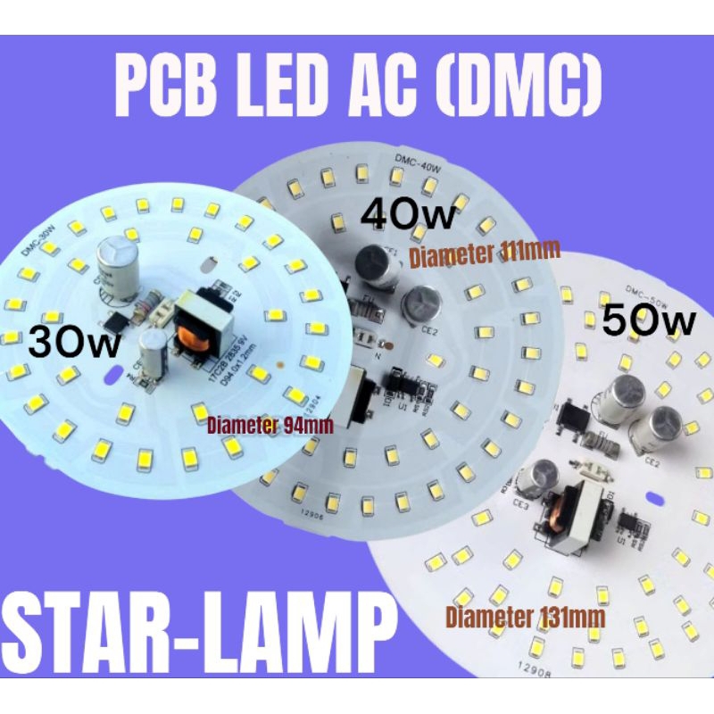 PCB LED AC (DMC) VARIAN 30W 40W 50W