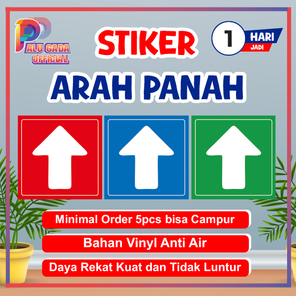 

stiker arah panah sticker arah panah vynl anti air