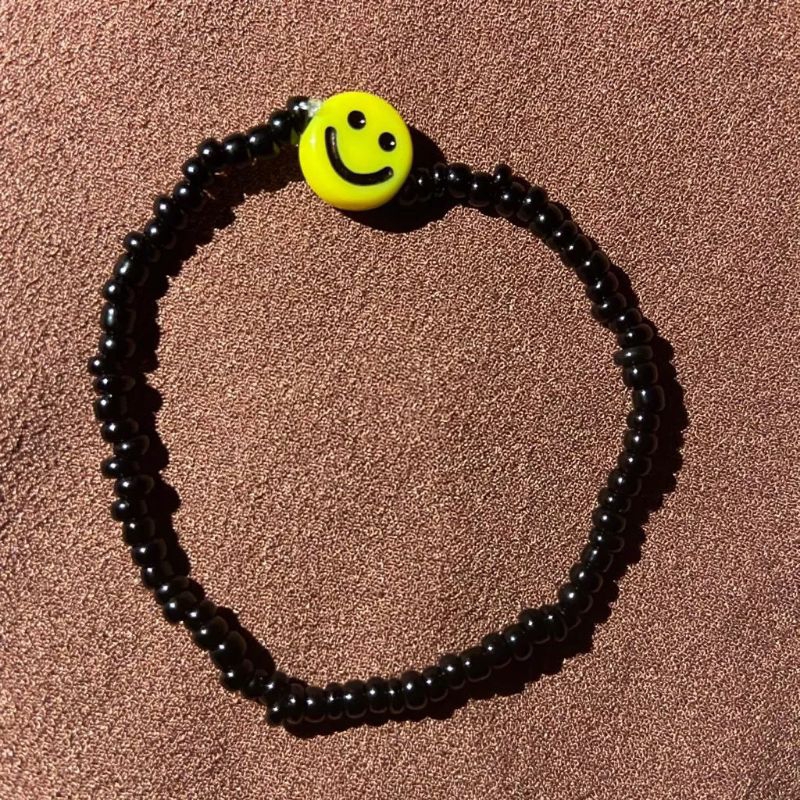 gelang manik smile gelang manik manik hitam gelang manik putih aesthetic