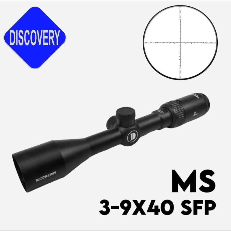 Teleskop Discovery MS 3-9x40 SFP Reticle Jernih Cocok Outdoor