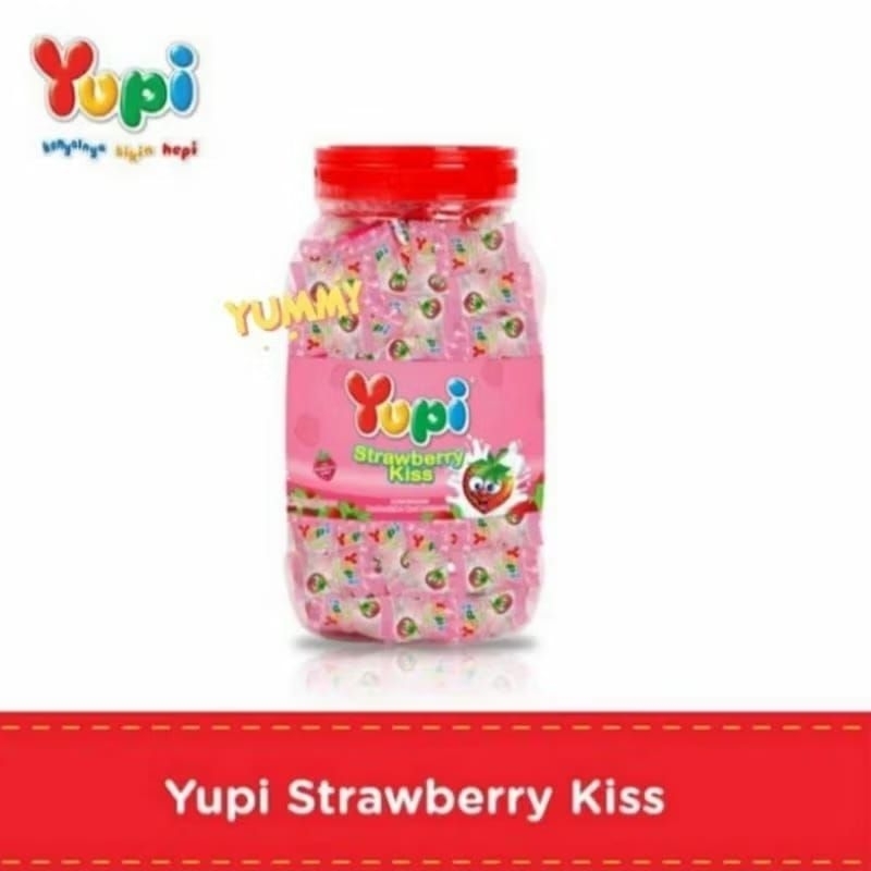 

Yupi Strawberry Kiss Love 300gr - Jar